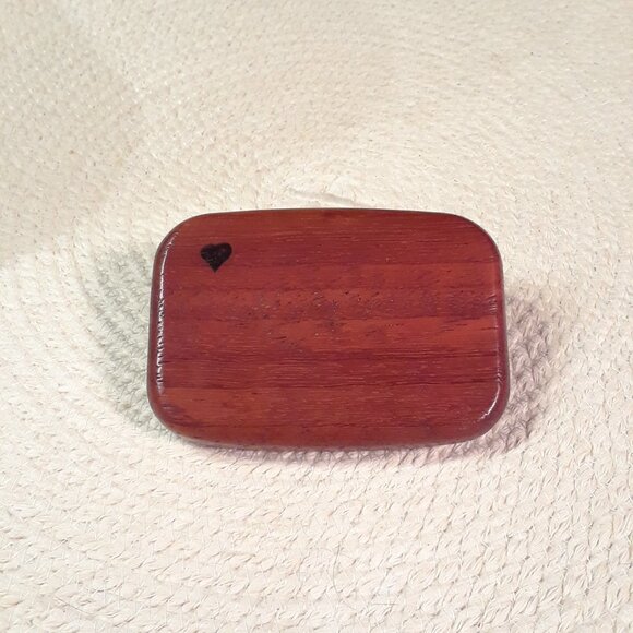 Padauk Secret Mirror Box - Tulips Inlay from Heartwood Creations (NWOT) - Picture 4 of 5